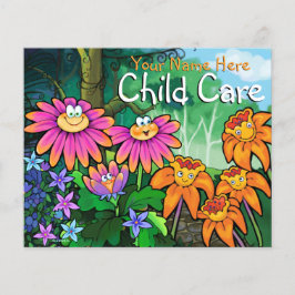 Flyer Creche Jardim de Infância Babá Jardim Mágico 4x5