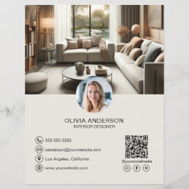Flyer Crie Seu Próprio Código QR para Negócios de Mídia