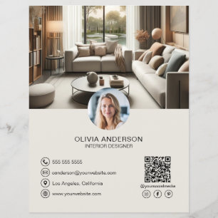 Flyer Crie Seu Próprio Código QR para Negócios de Mídia