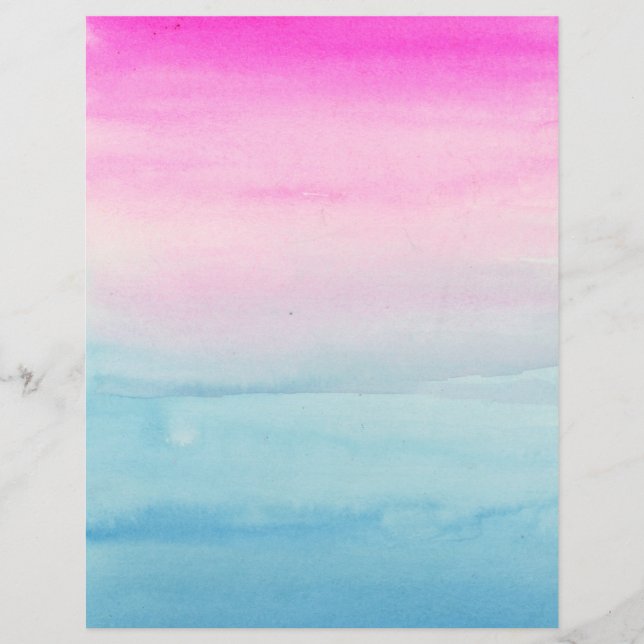 Flyer Crie Seu Próprio Ombro Cor-De-Rosa E Azul (Frente)