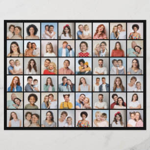 Flyer Crie Sua Própria Colagem de 48 Fotos 