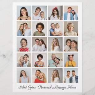 Flyer Crie sua própria colagem de fotos 20 adicione sua