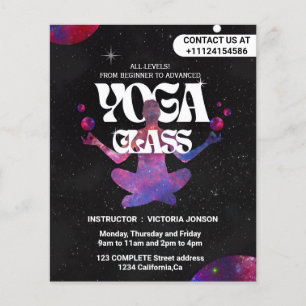 Flyer Crie suas próprias classes personalizáveis de yoga