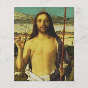Flyer Cristo Abençoando de Giovanni Bellini