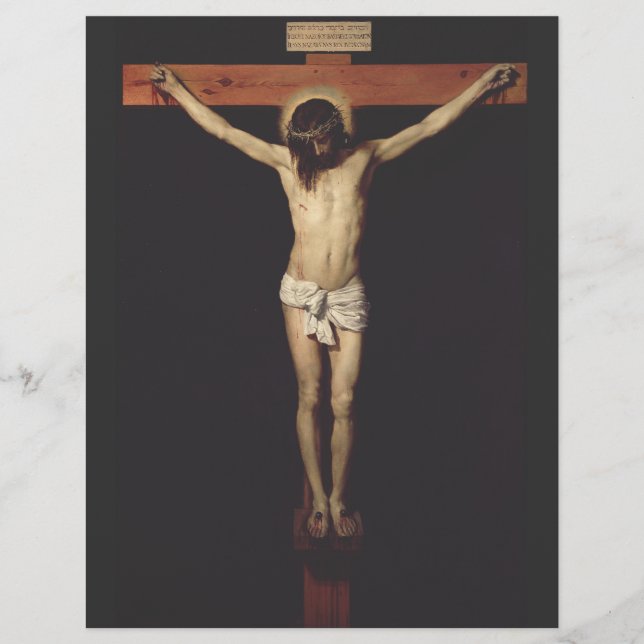 Flyer Cristo Crucificado por Diego Velazquez (Frente)