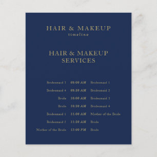 Flyer Cronograma de Ativação do Cabelo de Casamento de O