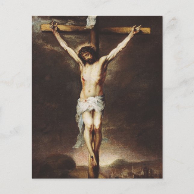 Flyer Crucificação por Bartolome Esteban Murillo (Frente)