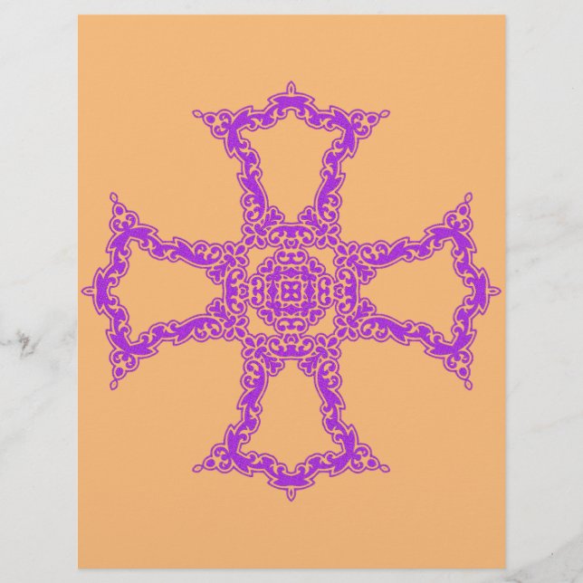 Flyer Cruz Cristã Rosa (Frente)