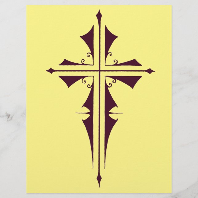 Flyer Cruz Cristã Roxa (Frente)