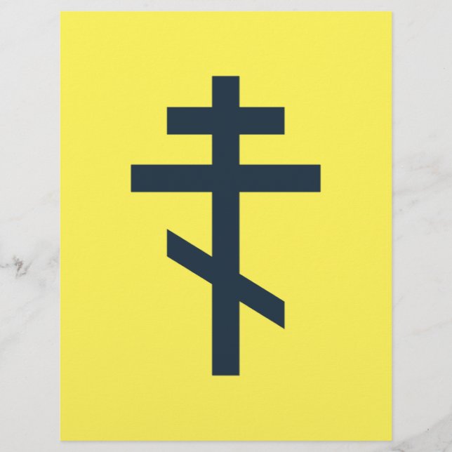 Flyer Cruz ortodoxa russa (Frente)