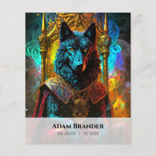 Flyer Cuidador de animais de estimação Passeador 