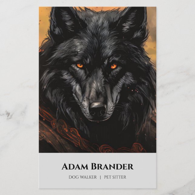 Flyer Cuidador de animais Passiante  (Frente)