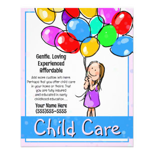 Flyer Cuidados infantis Cuidados no Dia de Babysitting 5