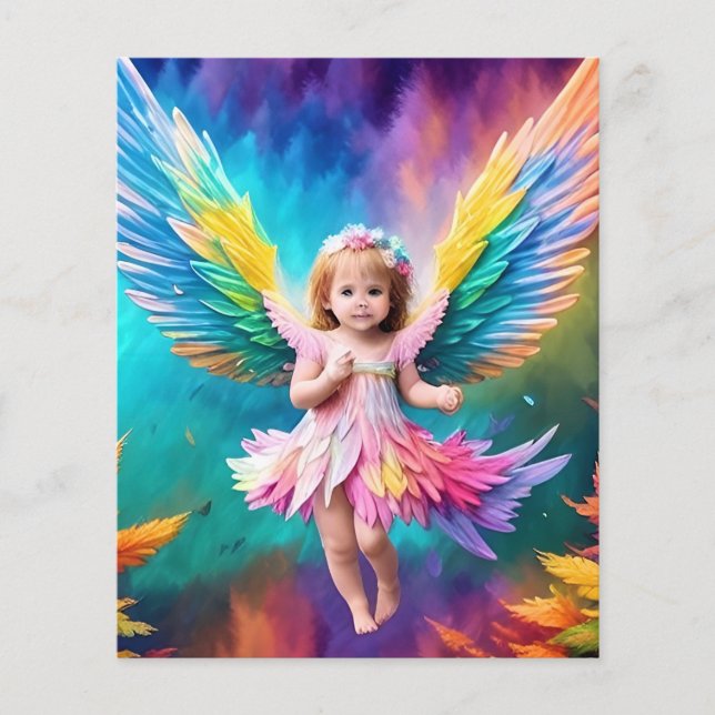 Flyer Cute Baby Angel Wings Art-38424 (Frente)
