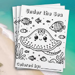 Flyer Cute Sting Ray no mar | Página de Coloração da Cri<br><div class="desc">Uma página de colorir de uma criança fofa com um raio picante. Página bonita para as crianças colorirem, linhas simples e fáceis para facilitar a coloração. Estas são ferramentas de excelente para salas de aula ou atividades para festas de aniversário de criança ou para o ensino de casa. Você pode...</div>