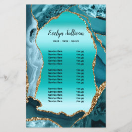 Flyer da lista de preços de folha de alumínio agat