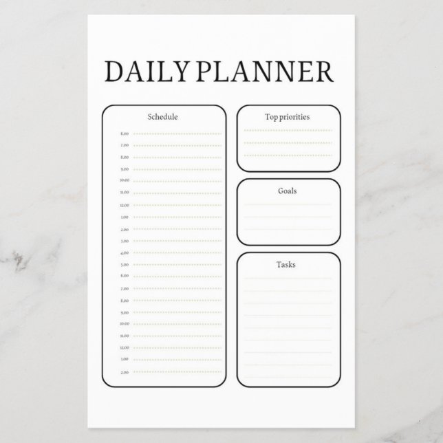 Flyer Daily Learning Planner (Frente)
