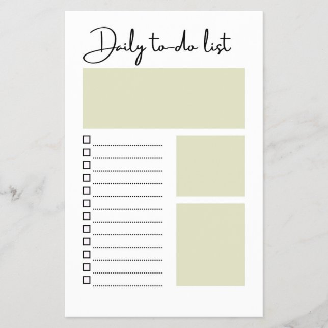 Flyer Daily To-Do List (Frente)