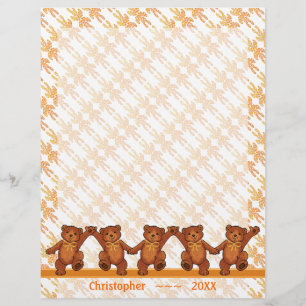 Flyer Dançando Ursos de Teddy Páginas Personalizadas de 