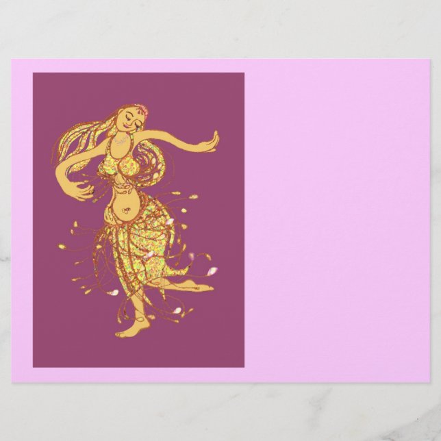 Flyer Dançarinos de barriga (Frente)