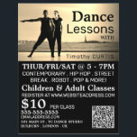 Flyer Dançarinos no Palco, Dance Lesson Advertising<br><div class="desc">Dançarinos no Palco,  Dançarinos Lições De Publicidade Na Loja Cartão de visita.</div>
