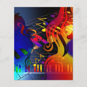 Flyer dance-409011 dance music treble clef sound concert