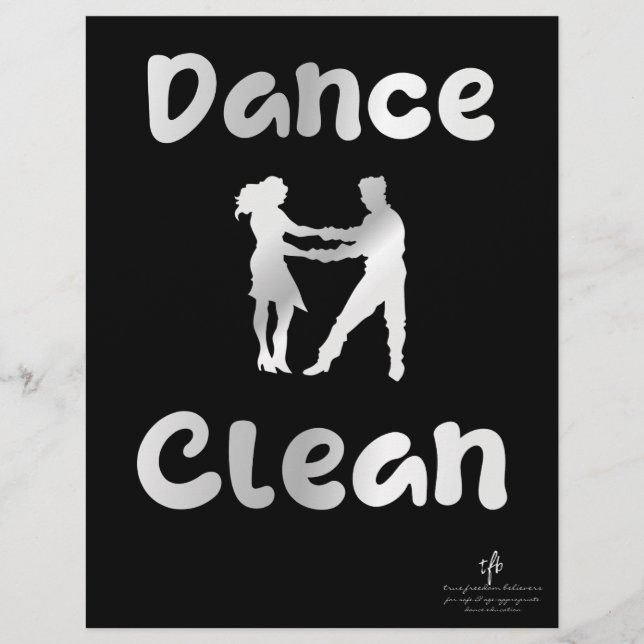 Flyer Dance Clean Mex. Prateado (Frente)