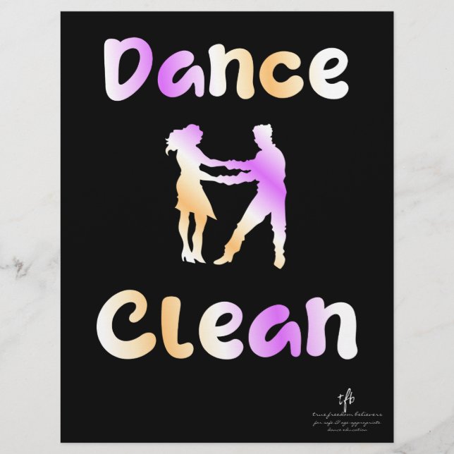 Flyer Dance Clean Sapin-Sapin (Frente)