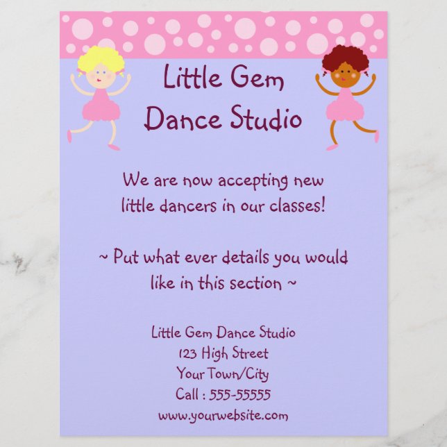 Flyer Dance Studio Business (Frente)