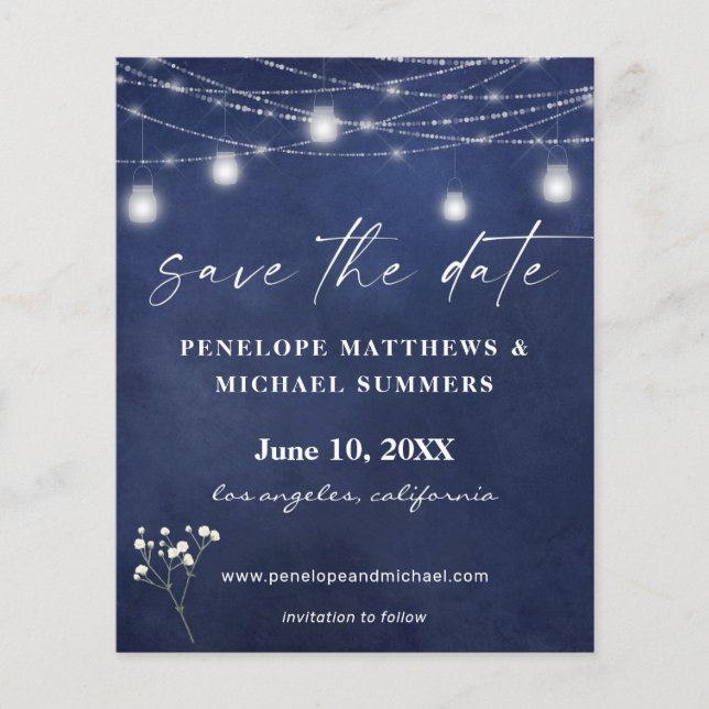 Flyer Data de salvamento da respiração do bebê B quadro- (Frente)