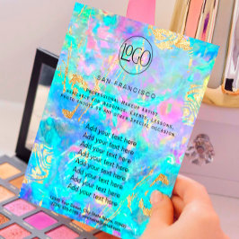 Flyer de cristal opal FAUX