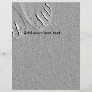 flyer de pés-de-areia