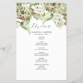 Flyer Decoração de Casamento com Hortênsias Verdes Rústi