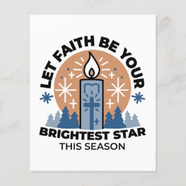 Flyer Deixe a fé brilhar: tema do inverno