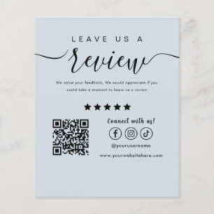 Flyer Deixe-nos um Marinho leve para o logotipo de mídia