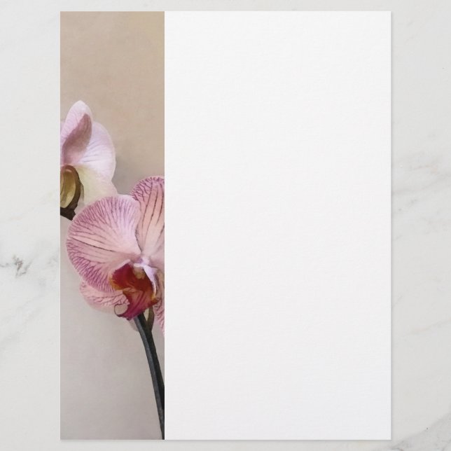 Flyer Delicar Orquídeas Phalaenopsis Rosa (Frente)