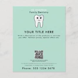 Flyer Dentista da família de dentes Obra de negócios Cód