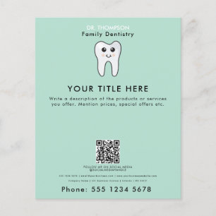 Flyer Dentista da família de dentes Obra de negócios Cód