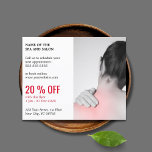 Flyer Desconto do Terapista de Massagem de Fotos Elegant<br><div class="desc">Panfleto elegante, modelo de design de cupons com uma foto profissional de estúdio. Ferramenta de marketing perfeita para seus clientes. Este folheto é totalmente personalizável, você pode adicionar seus detalhes pessoais a ele facilmente. Se precisar de ajuda para personalizá-lo, entre em contato conosco. Você pode combinar este produto com cartões...</div>
