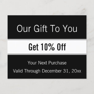 Flyer Desconto nos negócios do Modelo preto e branco mod