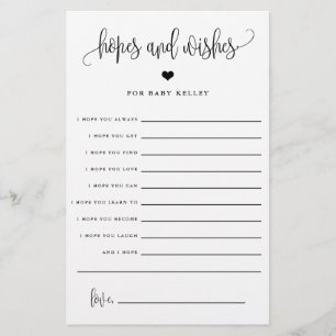 Flyer Desejos e esperanças, placa de papel de conselho d