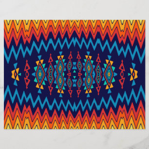 Flyer Design abstrato de Chevrons e rhombus