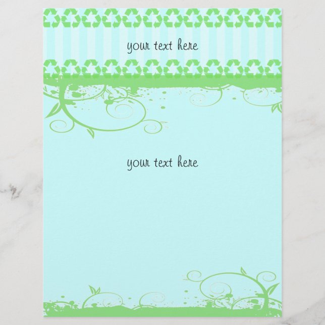 Flyer Design Azul e Verde Funky (Frente)