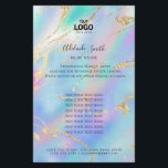 Flyer design de cores pastel<br><div class="desc">folheto profissional de beleza do artista de maquiagem</div>