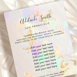 Flyer design de foto opal