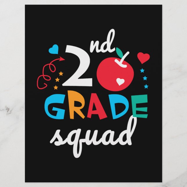 Flyer design de maçã para a escola de segundo (Frente)