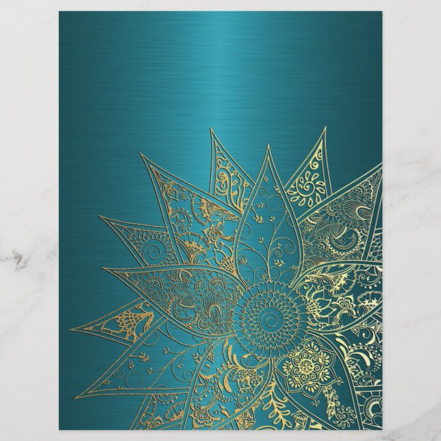 Flyer Design de mão desenhada com capa de flor branca (Frente)