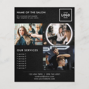 Flyer Design de Marca de Beleza Moderna para Profissiona