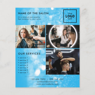 Flyer Design de Marca de Beleza Moderna para Profissiona