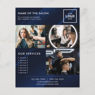 Flyer Design de Marca de Beleza Moderna para Profissiona